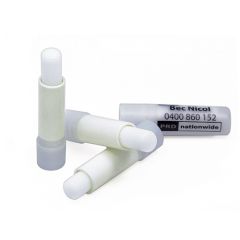 Personalised Lip Balm Frosted White