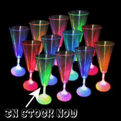 Light Up Flashing Custom Wine Glasses