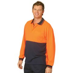 Hi-Vis CoolDry Safety apparel long sleeve polo