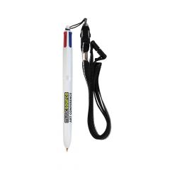 BIC 4-Colour Pen with Lanyard
