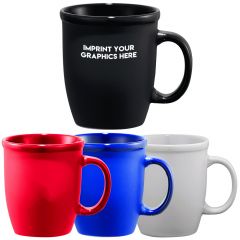 Curved Promotional Ceramic Mugs