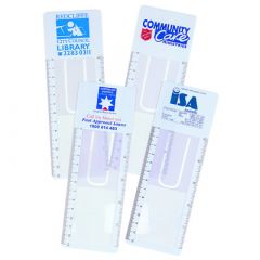 CLEAR BOOKMARK MAGNIFIER RULER
