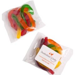 Promotional Bag of Snake Lollies 100g