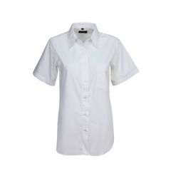 Short Sleeve Poly-Cotton Business Shirt Ladies