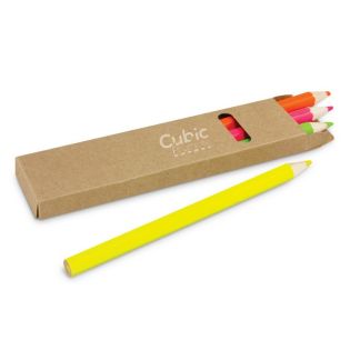 Branded Packs of Neon Highlighter Pencils