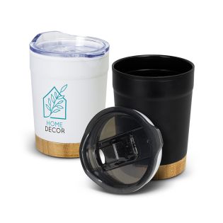 Double Wall Cups With Bamboo Base