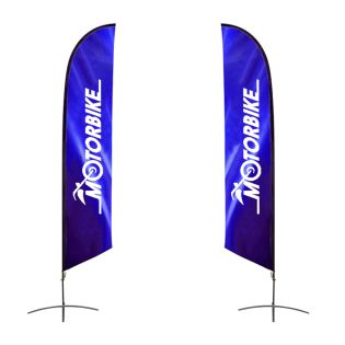 Large Angled Feather Banners
