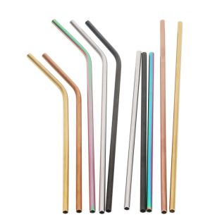 Personalised Metal Straws Colourful