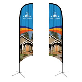 Small Concave Feather Banners 