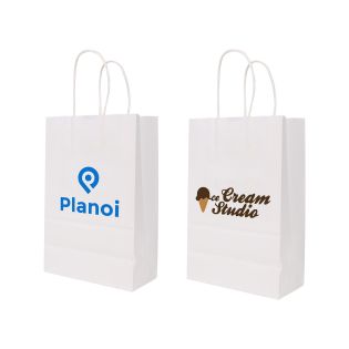 Small Twisted Handle Kraft Paper Bags 
