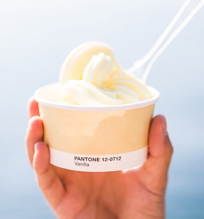 PMS cafe branding ice cream