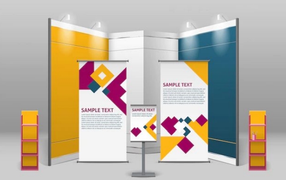 Booth and banner designs by Cubic Promote