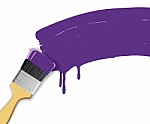 purple brush