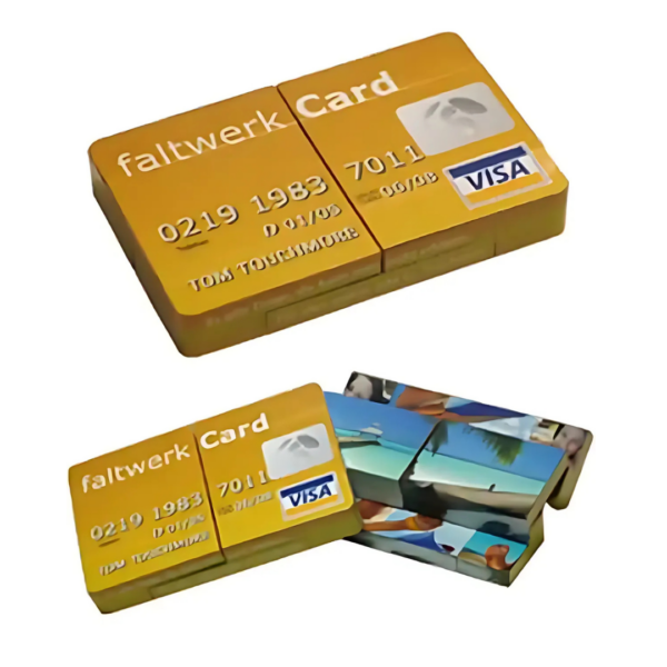 Fold Out Paper Credit Card