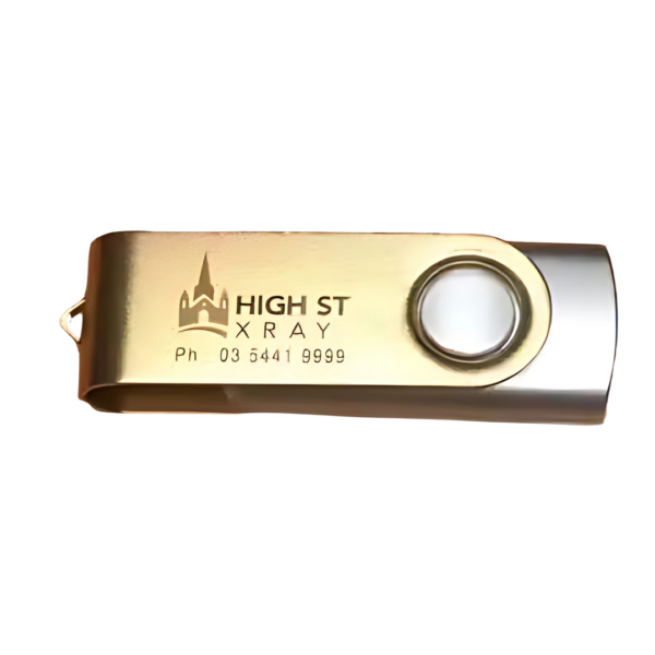 Custom Engraved Swivel Top USB