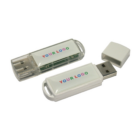 Two USB flash drives named The EveryDay have white casings for convenience. One features a cap, while the other is capless. Both display Your Logo in colorful letters on the front panel, making them ideal for daily use.