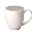 The Custom Printed Manhattan Mug is a white ceramic beauty with a smooth, rounded shape and a right-side handle, elegantly set against a plain white background. Ideal for custom printing to add a personal touch.
