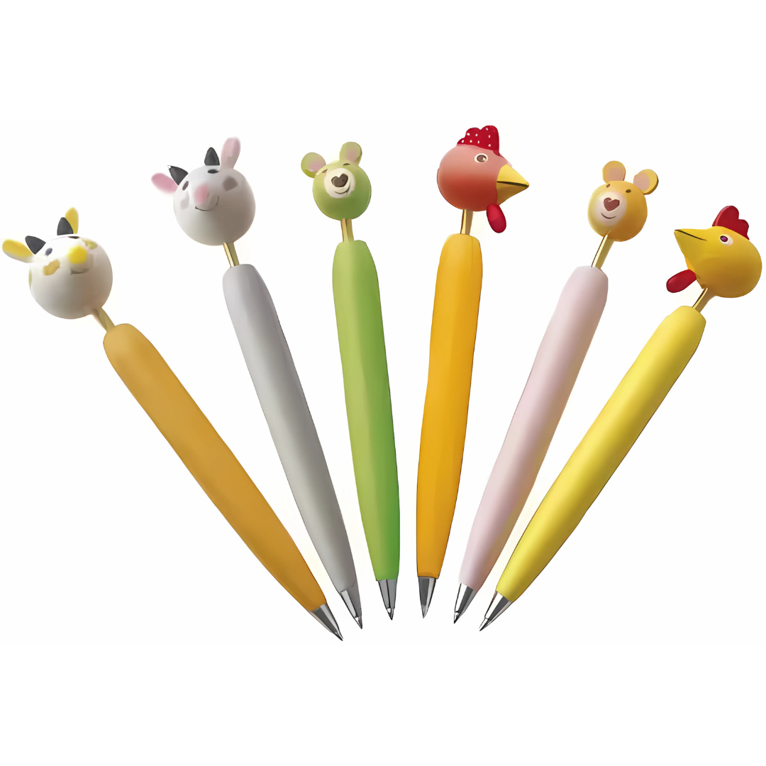 Promo Animal Pens: includes six pens with chickens and bears; ideal for promotional gifts.