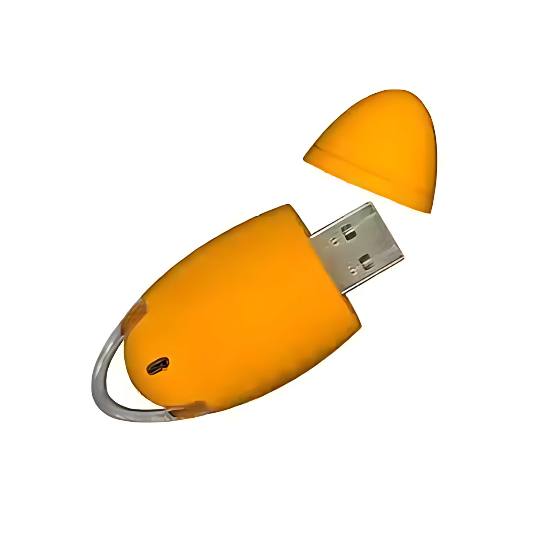 Tobby Branded USB Memory with cap off, revealing connector.