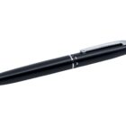 Print your Logo in this promotional Black pen with a silver clip