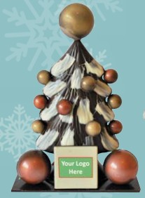 3D LINDT Christmas Tree with custom printed plaque
