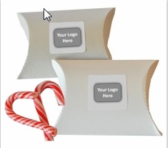 Promotional Gift Box- Candy canes in Pillow box