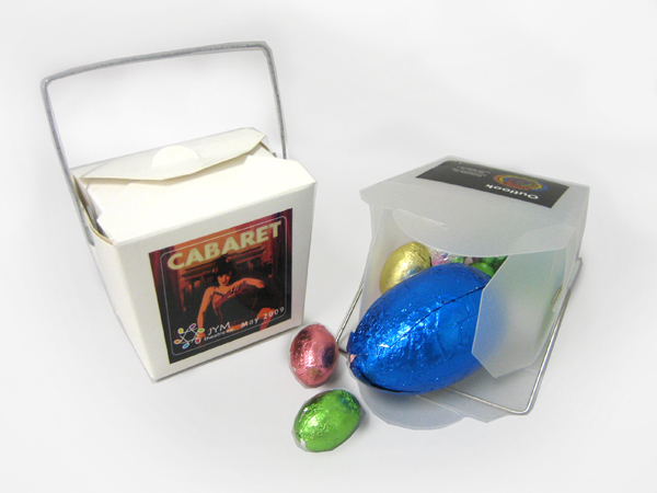 Easter Egg in brandable noodle box