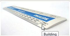 150mm Custom Oval Scale Rule