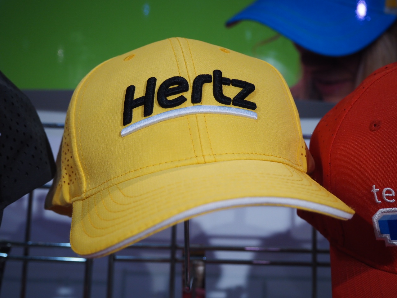 yellow cap with hertz