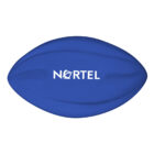Blue football with the word NORTEL in white letters across the center.