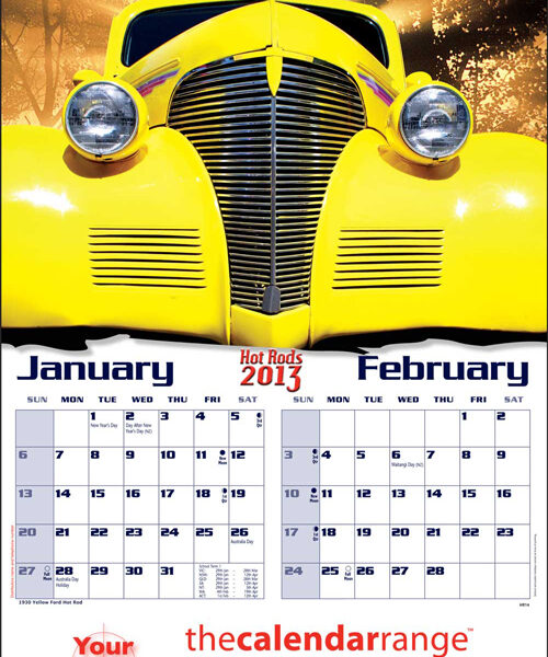 Customized Calendar Hot Rods