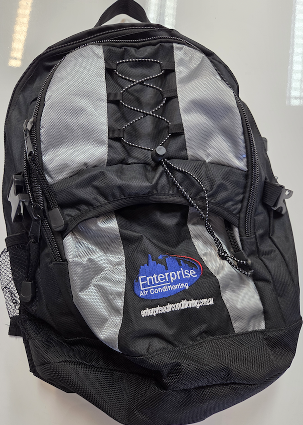 backpack customised with logo