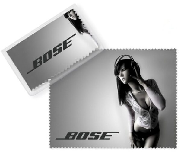 Promotional Microfibre Cloth in Clear Pouch