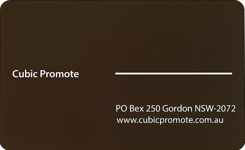 Business Card Chocolate Dark