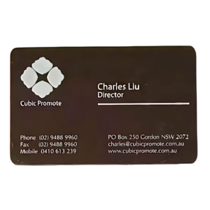 Business Card Chocolate Dark