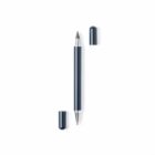 Double-ended pen with black caps removed, placed on a white background.