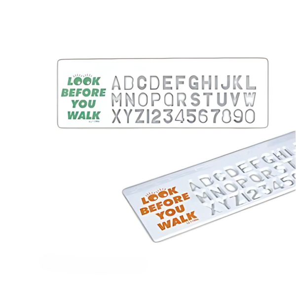 15cm White Stencil Ruler