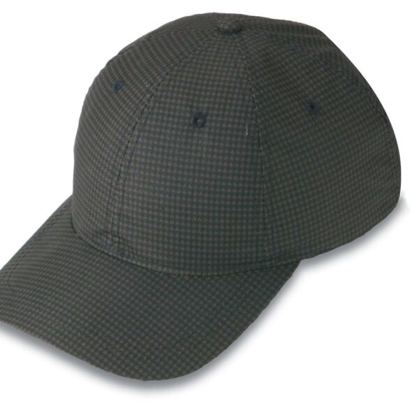 Fortress -100% cotton oil skin cap w-mini houndstooth pattern