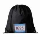 Black drawstring bag with a MARATHON 8725 label on the front.