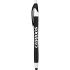 Black and silver pen with CURIOOS written on the side.