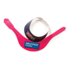 Customised Pink & purple Artboard Sun Visor with company logos