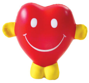 heart-shaped stress balls