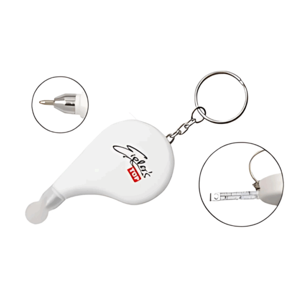 Corporate Branded Tape Measure Pen keychain—ideal choice for unique corporate gifts.