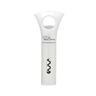 The Corporate Branding Paul Bocuse Corkscrew is a sleek, modern tool with a wide curved handle and visible spiral mechanism. It features decorative text inspired by Paul Bocuse, adding culinary elegance to this essential wine accessory.
