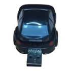 Black Customised Car Flash Drive with extended connector.