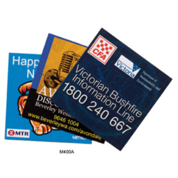 Customised fridge magnets with company logos and customised text