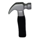 The Funky Stress Ball Hammer is a modern and stylized tool with a shiny metallic head and black handle. It combines functionality with flair, featuring a claw and flat striking surface for effortlessly prying and driving nails.
