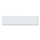 A Gloss Paper Sticker, rectangular and white - Can be used as promotional material