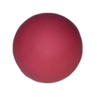 A Jumbo Sized Stress Ball in smooth red stands out prominently against a plain white background, its size creating a striking focal point amidst the simplicity.