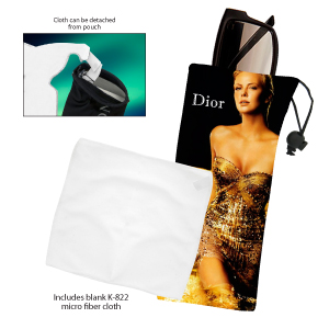 Branded Sunglass Pouch and Cloth